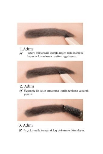 Pretty Beauty Brow Styler Asansörlü Çift Taraflı Fırçalı İnce Uçlu Suya Dayanıklı Kaş Kalemi Gri