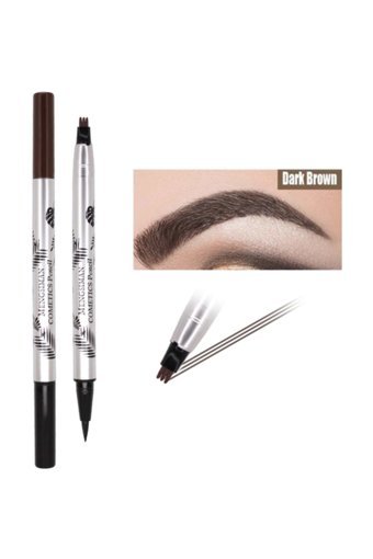 Makeuptime Mt Çift Taraflı İnce Uçlu Suya Dayanıklı Kaş Kalemi Koyu Kahverengi