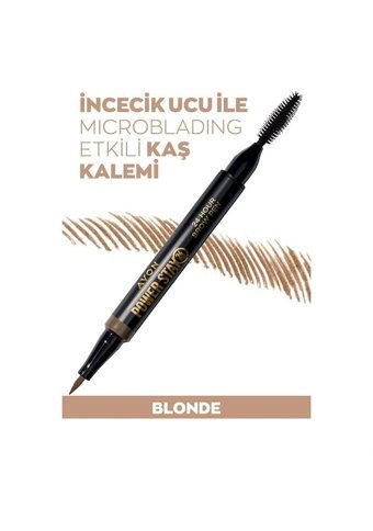 Avon Power Stay Çift Taraflı Fırçalı İnce Uçlu Suya Dayanıklı Kaş Kalemi Koyu Kahverengi