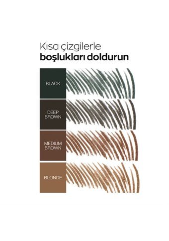 Avon Power Stay Çift Taraflı Fırçalı İnce Uçlu Suya Dayanıklı Kaş Kalemi Koyu Kahverengi