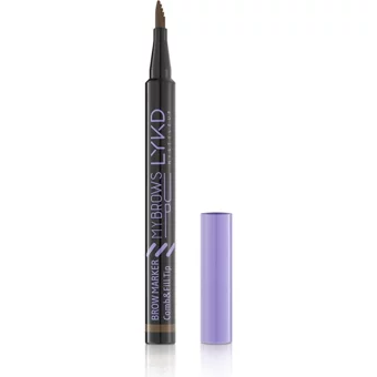 Lykd Comb & Fill Keçe Uçlu Suya Dayanıklı Kaş Kalemi Kahverengi