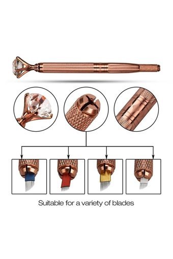 Elea Taşlı Microblading Kalın Uçlu Suya Dayanıklı Kaş Kalemi Sarı