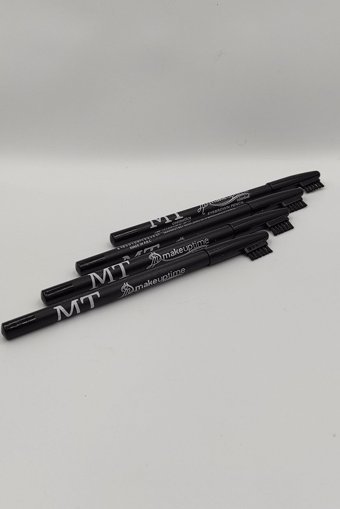 Mt Cosmetics Fırçalı Kalın Uçlu Kaş Kalemi Siyah