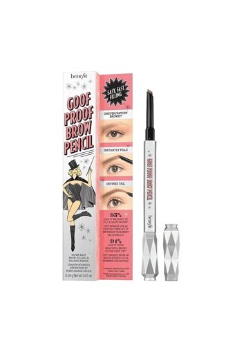 Benefit Cosmetics Goof Proof Asansörlü Çift Taraflı Fırçalı Kalın Uçlu Suya Dayanıklı Kaş Kalemi Gri