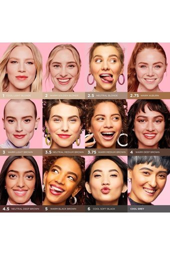 Benefit Cosmetics Goof Proof Asansörlü Çift Taraflı Fırçalı Kalın Uçlu Suya Dayanıklı Kaş Kalemi Gri