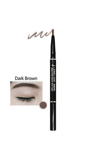 Lebelage Auto Eye Brow Soft Type Dark Brown Asansörlü İnce Uçlu Suya Dayanıklı Kaş Kalemi Kahverengi