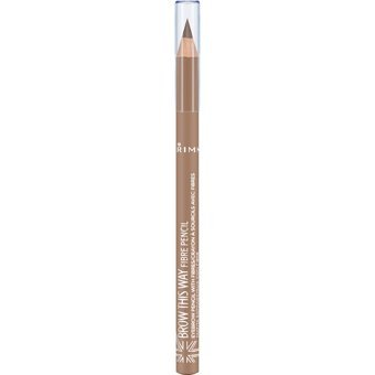 Rimmel London Fiber Kalın Uçlu Suya Dayanıklı Kaş Kalemi Kahverengi