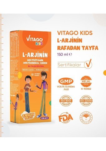 Vitago Multivitamin Portakallı Çocuk Vitamin 2x150 ml