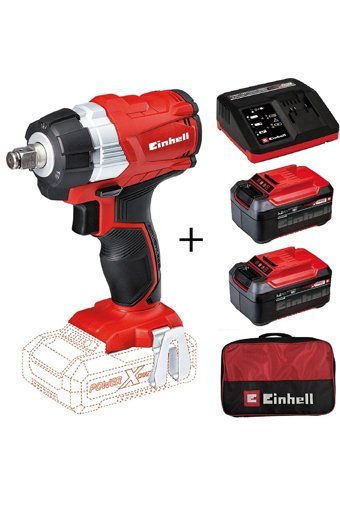 Einhel TE-CW 18 V 2.5 Ah Kömürsüz Darbeli Çift Akülü Vidalama Makinesi
