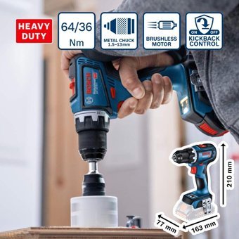 Bosch GSR 18 V 2.0 Ah Darbeli Akülü Vidalama Makinesi