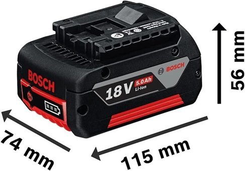 Bosch GSR 18 V 5 Ah Kömürsüz Çift Akülü Vidalama Makinesi + Akü Seti