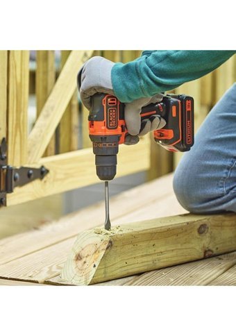 Black&Decker BDCHD18KB 18 V 1.5 Ah Kömürsüz Darbeli Çift Akülü Vidalama Makinesi