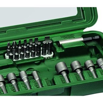 Bosch GSR 180-Li 18 V 2.0 Ah Kömürsüz Darbeli Akülü Vidalama Makinesi + 46 Parça Tornavida Vidalama Ucu ve Lokma Ucu Seti