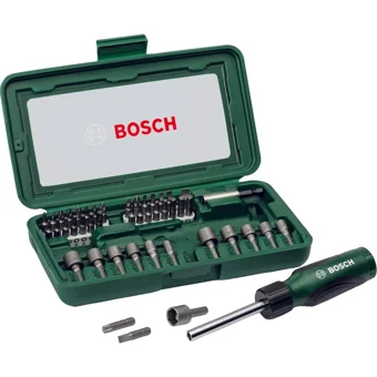 Bosch GSR 180-Li 18 V 2.0 Ah Kömürsüz Darbeli Akülü Vidalama Makinesi + 46 Parça Tornavida Vidalama Ucu ve Lokma Ucu Seti
