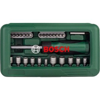Bosch GSR 180-Li 18 V 2.0 Ah Kömürsüz Darbeli Akülü Vidalama Makinesi + 46 Parça Tornavida Vidalama Ucu ve Lokma Ucu Seti