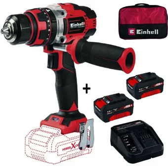 Einhel TE-CD 18 V 4 Ah Kömürsüz Darbeli Akülü Vidalama Makinesi + Starter Kit ve Bez Çanta