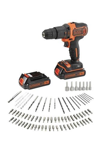 Black&Decker BDCHD18BAFC 18 V 1.5 Ah Kömürsüz Çift Akülü Vidalama Makinesi