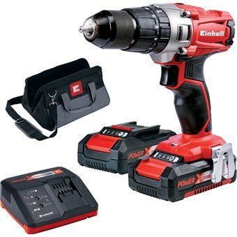 Einhel TE-CD 18-2 Li-i 18 V 1.5 Ah Kömürsüz Darbeli Çift Akülü Vidalama Makinesi