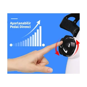 Gymtech Mekanik Dikey Kondisyon Bisikleti Beyaz