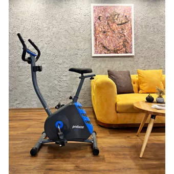 Proforce Cross-B 110 kg Kapasiteli Manuel Koltuklu Manyetik Dikey Kondisyon Bisikleti Siyah