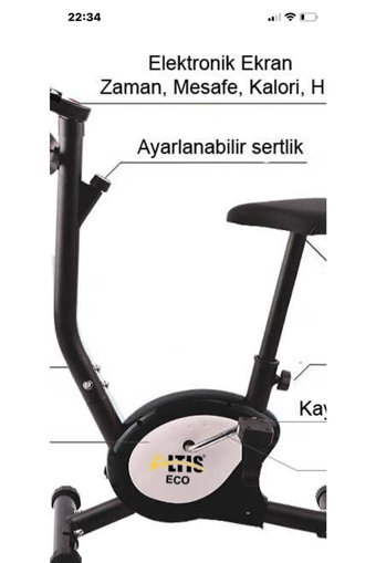 Altis Eco Plus 100 kg Kapasiteli Koltuklu Mekanik Dikey Kondisyon Bisikleti Kırmızı