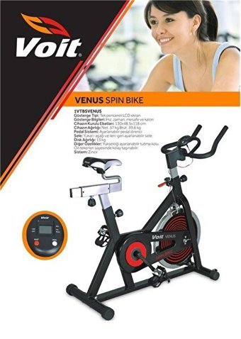 Voit Venüs Spin Bike 1Vtbsvenus/V0 Manuel Mekanik Dikey Kondisyon Bisikleti Siyah