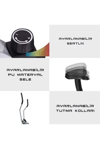 Proforce Manuel Mekanik Dikey Kondisyon Bisikleti Siyah