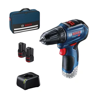 Bosch GSR Tool Bag 12 V 2 Ah Kömürsüz Darbeli Çift Akülü Vidalama Makinesi