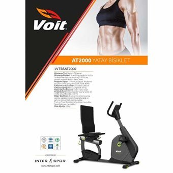 Voit At-2000 110 kg Kapasiteli Manuel Manyetik Dikey Kondisyon Bisikleti Beyaz