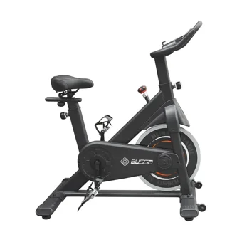 Busso Magic Spinbike 120 kg Kapasiteli Koltuklu Mekanik Dikey Kondisyon Bisikleti Siyah