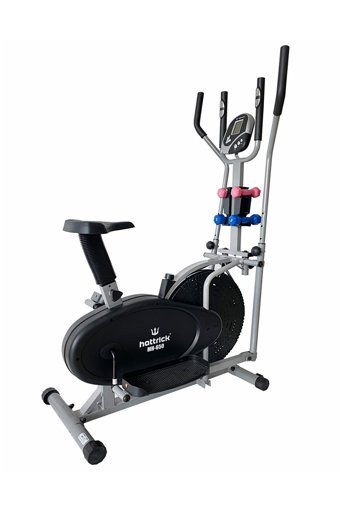 Hattrick Mh-650 Plus 120 kg Kapasiteli Koltuklu Kayışlı Dikey Kondisyon Bisikleti Siyah