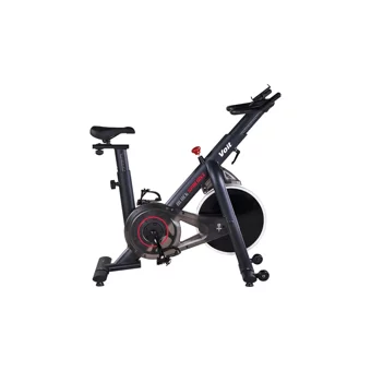 Voit Black Spin Bike 110 kg Kapasiteli Manuel Mekanik Dikey Kondisyon Bisikleti Gri