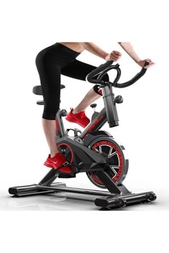 Slipt Spinning Bike 110 kg Kapasiteli Manuel Mekanik Dikey Kondisyon Bisikleti Siyah