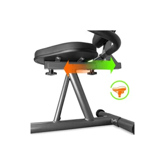 Alpin Picco B-182R 120 kg Kapasiteli Koltuklu Manuel Yatay Kondisyon Bisikleti Siyah