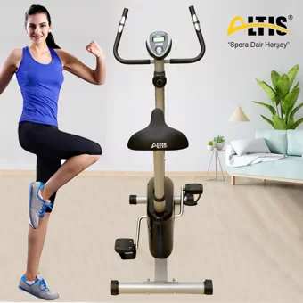 Altis Alfa 110 kg Kapasiteli Koltuklu Manyetik Dikey Kondisyon Bisikleti Siyah