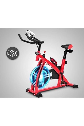Pekial Spinning Bike Manuel Koltuklu Mekanik Dikey Kondisyon Bisikleti Kırmızı