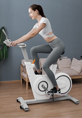 Lydsto S1 120 kg Kapasiteli Manuel Koltuklu Manyetik Dikey Kondisyon Bisikleti Beyaz