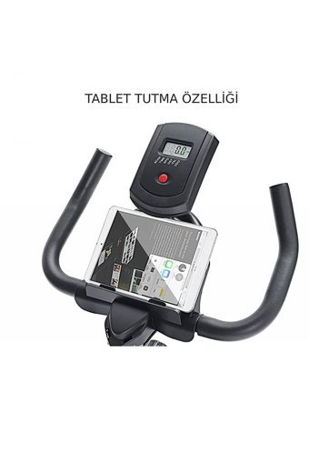 Comedones 120 kg Kapasiteli Koltuklu Manuel Dikey Kondisyon Bisikleti Kırmızı-Siyah