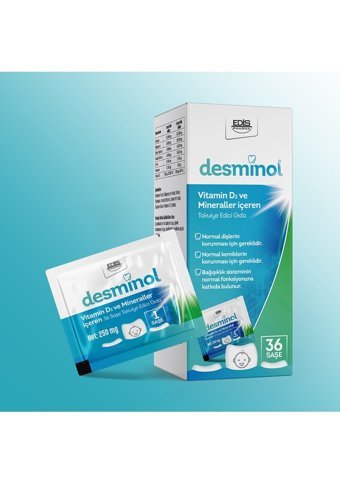 Desminol Vitamin D3 Yetişkin Mineral 36 Adet