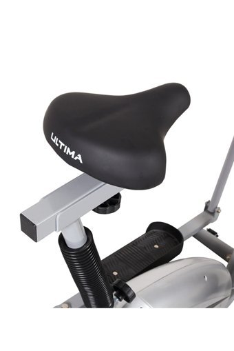 Ultima Pro-Fit 120 kg Kapasiteli Manuel Motorlu Yatay Kondisyon Bisikleti Siyah