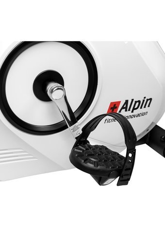 Alpin Picco 120 kg Kapasiteli Koltuklu Manyetik Dikey Kondisyon Bisikleti Beyaz