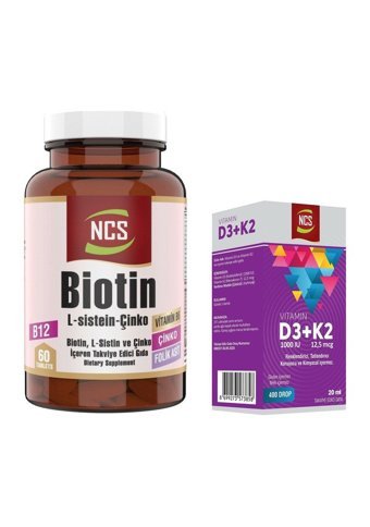 Ncs Biotin-D3 K2 Yetişkin 60 Adet
