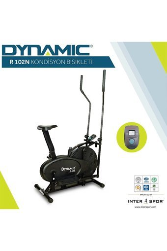 Dynamic R102N 100 kg Kapasiteli Koltuklu Manyetik Dikey Kondisyon Bisikleti Siyah