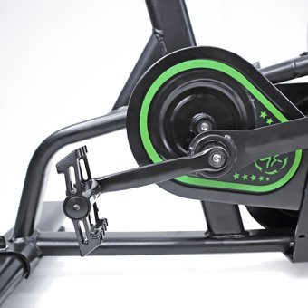 Woqes Profesyonel Air Bike Manuel Koltuklu Mekanik Dikey Kondisyon Bisikleti Siyah