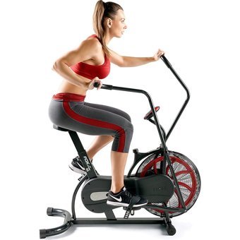 Fox Fitness X2 Air Bike 100 kg Kapasiteli Koltuklu Mekanik Dikey Kondisyon Bisikleti Kırmızı-Siyah