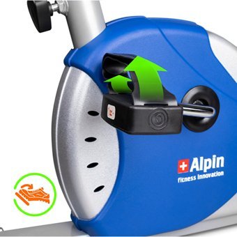 Alpin Actuel B-160 100 kg Kapasiteli Koltuklu Mekanik Dikey Kondisyon Bisikleti Mavi