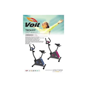 Voit Tech Fit 90 kg Kapasiteli Manuel Manyetik Dikey Kondisyon Bisikleti Siyah
