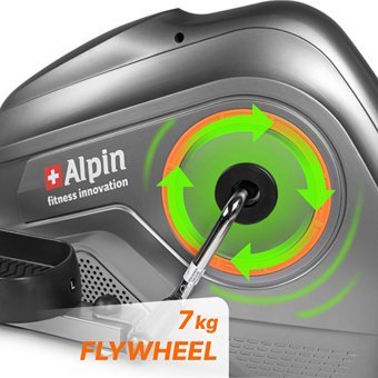 Alpin Sante X-171 120 kg Kapasiteli Manuel Dikey Kondisyon Bisikleti Gri