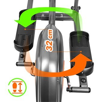 Alpin Sante X-171 120 kg Kapasiteli Manuel Dikey Kondisyon Bisikleti Gri