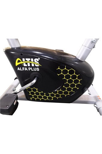 Altis Alfa Plus 120 kg Kapasiteli Koltuklu Manyetik Dikey Kondisyon Bisikleti Siyah